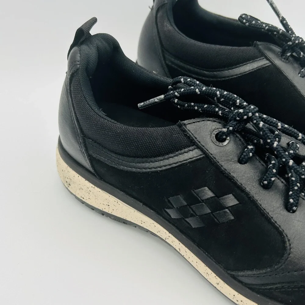SAS Walking Shoes Mens Size 7.5 M Black Leather Suede Mesh Comfort Lace Up